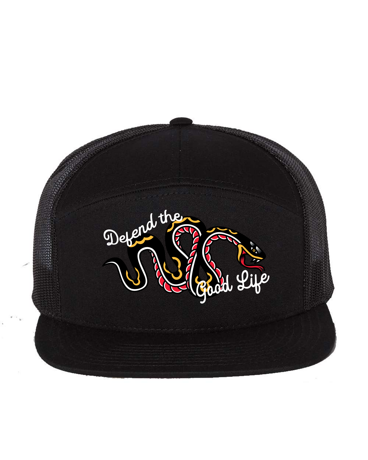 Defend the Good Life Snake - Trucker Hat